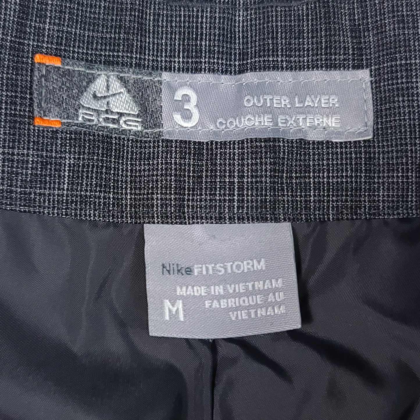Nike Acg Fit Storm Outer Layer 3 Gray Winter Pants