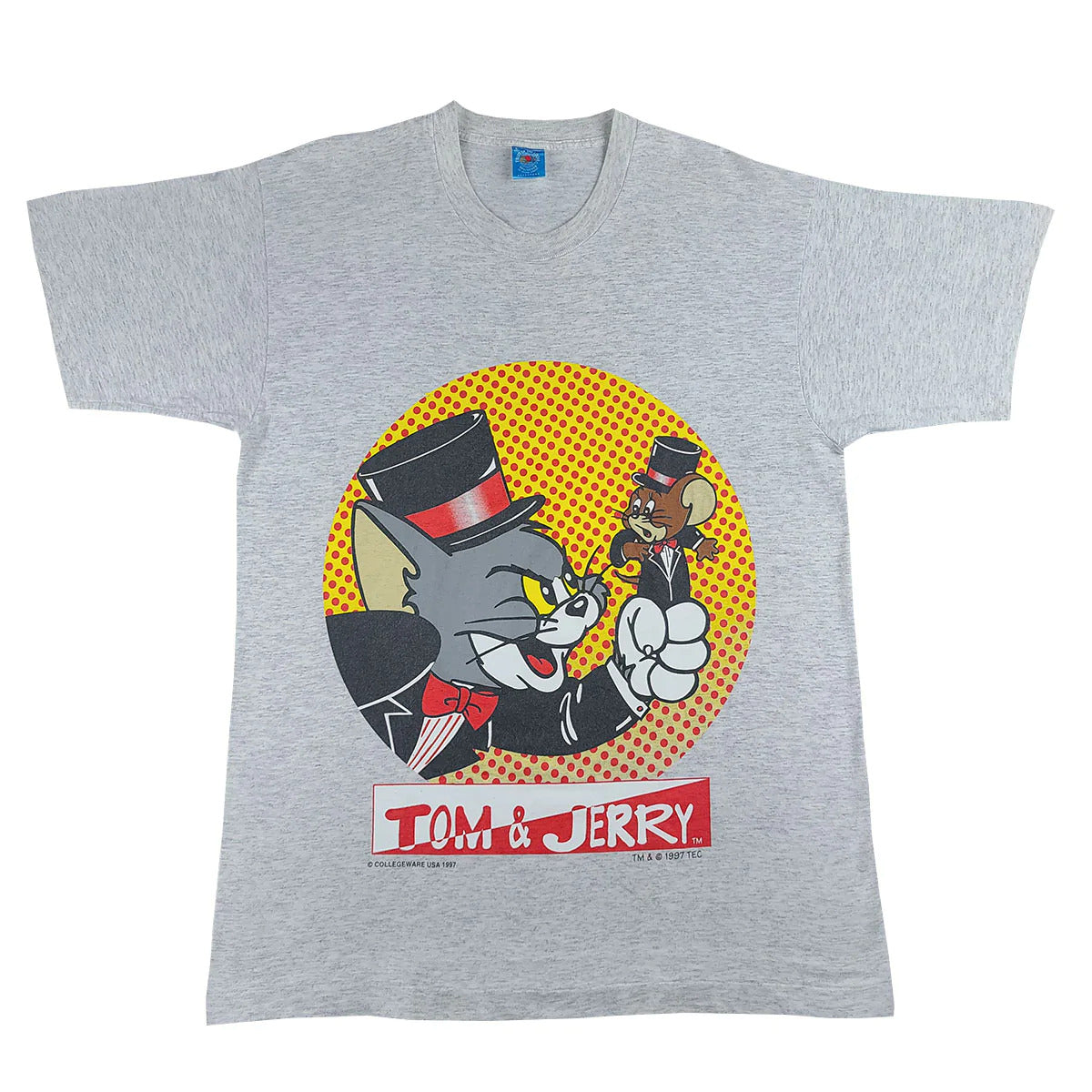 Tom & Jerry Gray Cartoon Shirt 1997