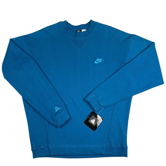 Deadstock  Nike Acg Blue Mini Swoosh Crewneck Sweater