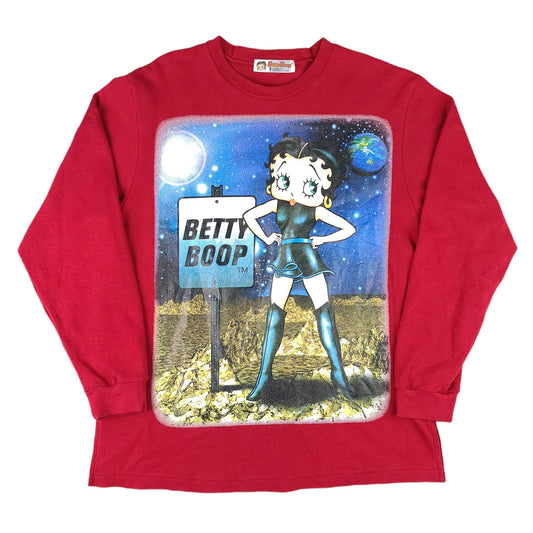 Betty Boop Outer Space Red Sweater