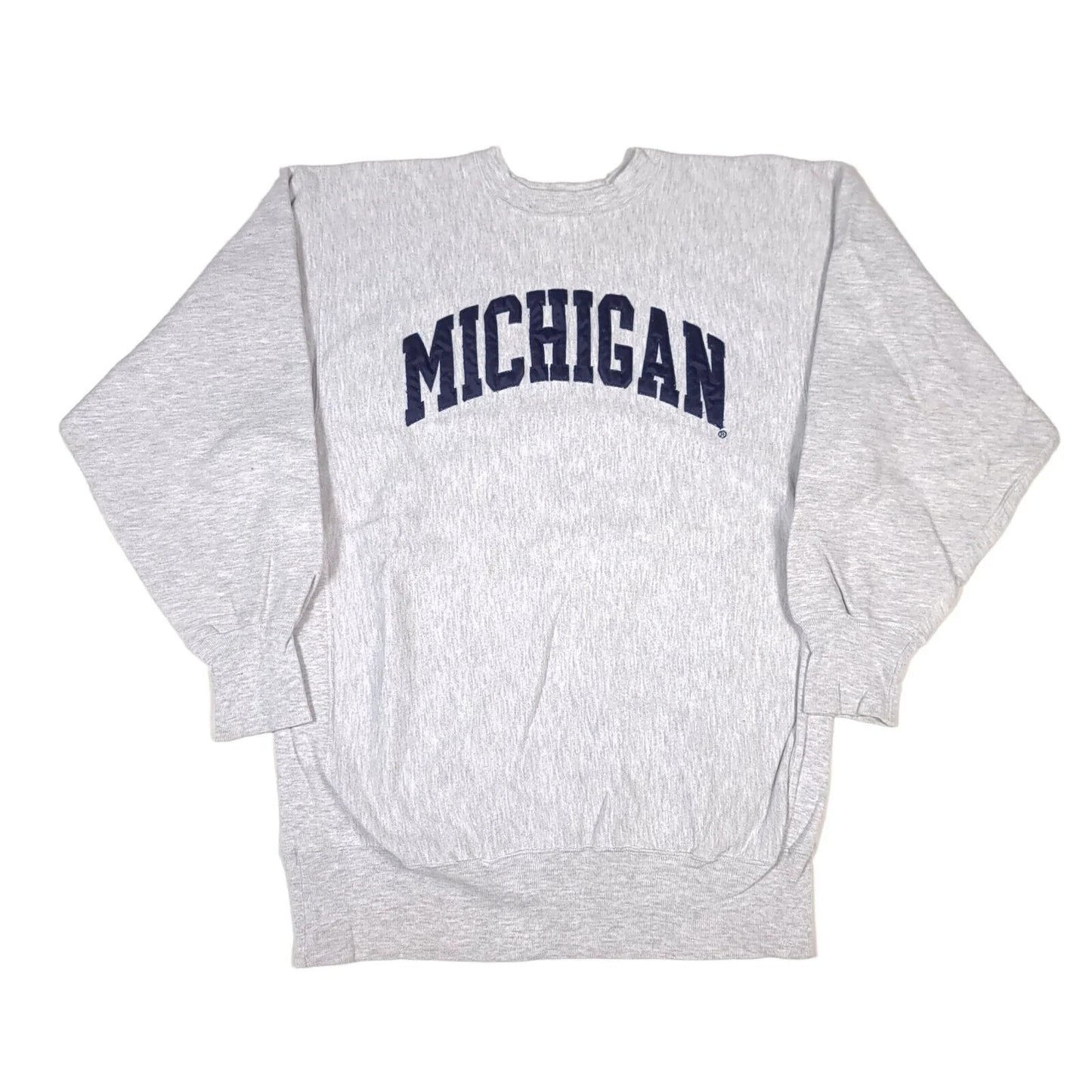 Vintage University Of Michigan Gray Champion Reverse Weave Sweatshirt