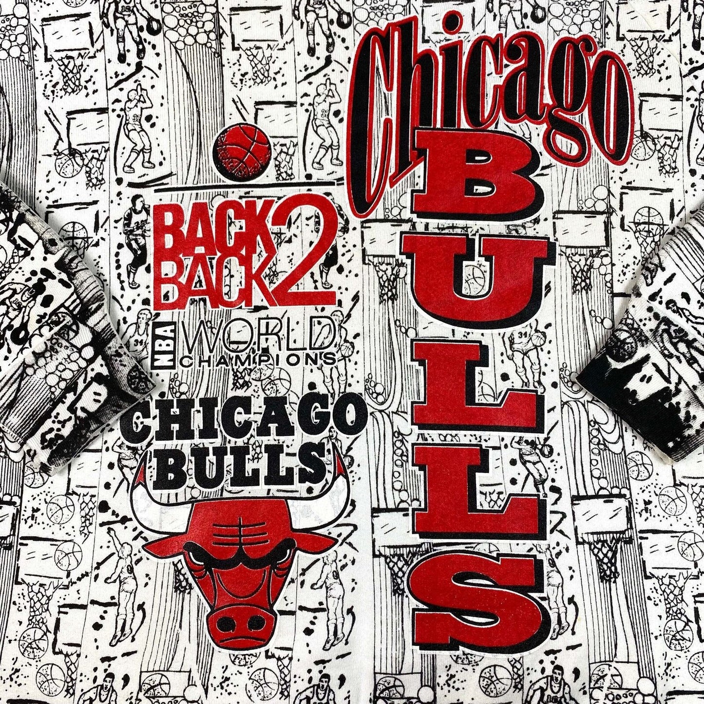 Chicago Bulls 1992 Championship All Over Print Sweatshirt