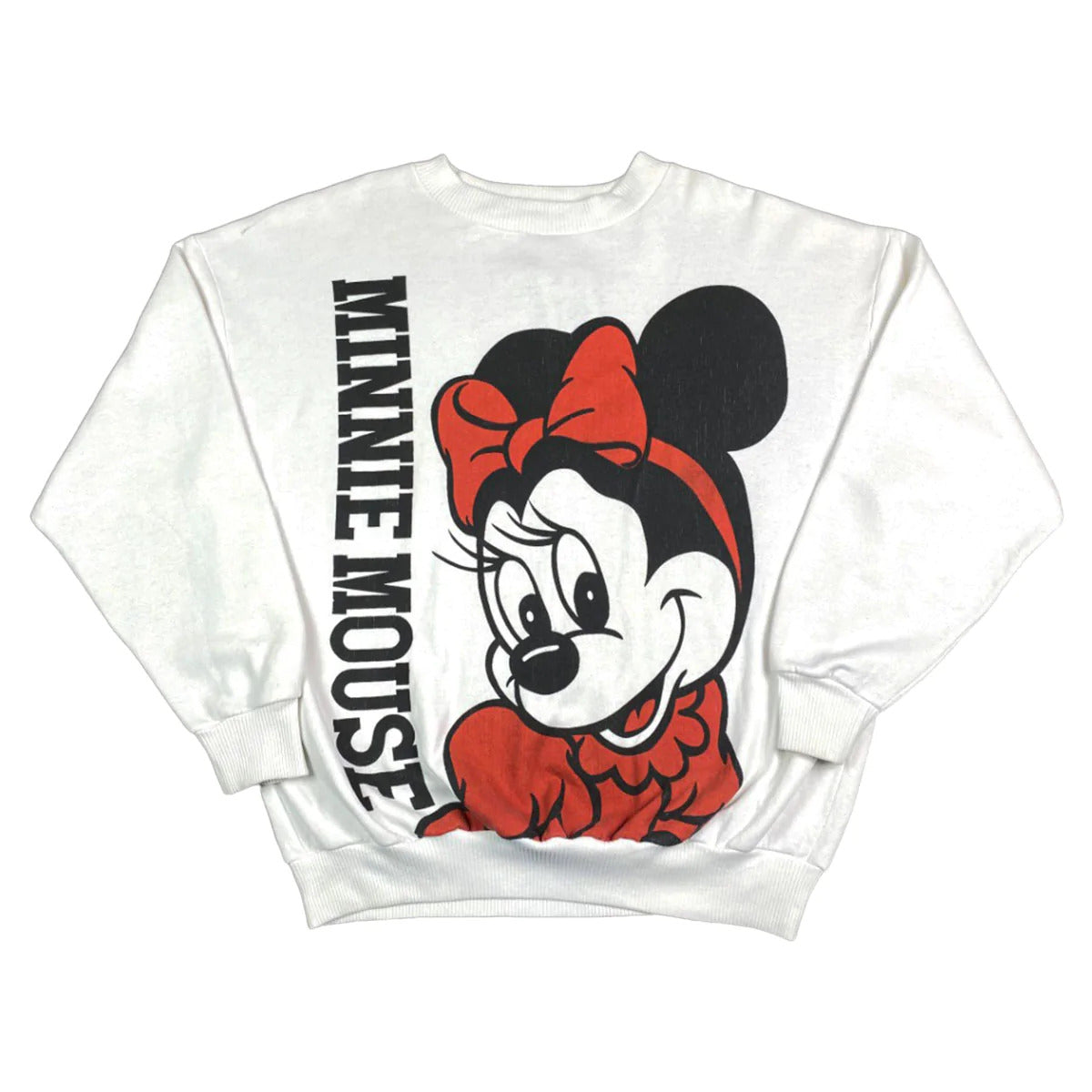 Disney Minnie Mouse White Crewneck Sweatshirt