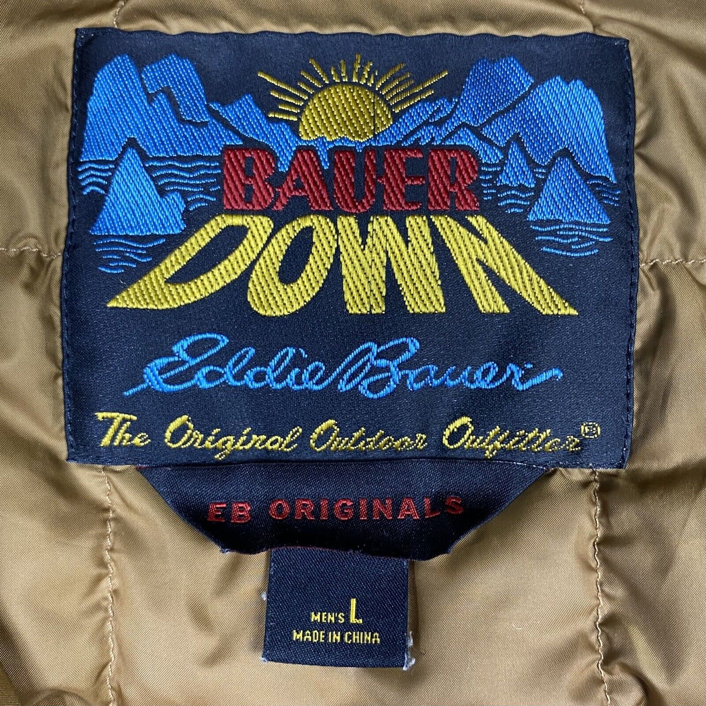 Eddie Bauer Retro 1957 Brown Micropuffer Jacket