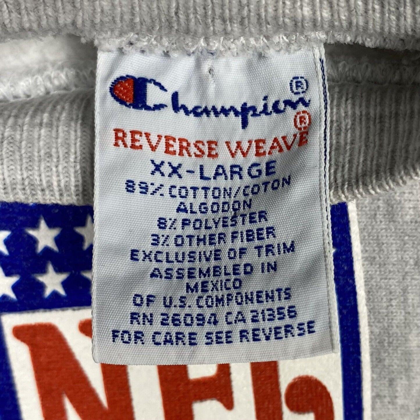 Vintage Champion Denver Broncos Nfl Gray Reverse Weave Sweatshirt