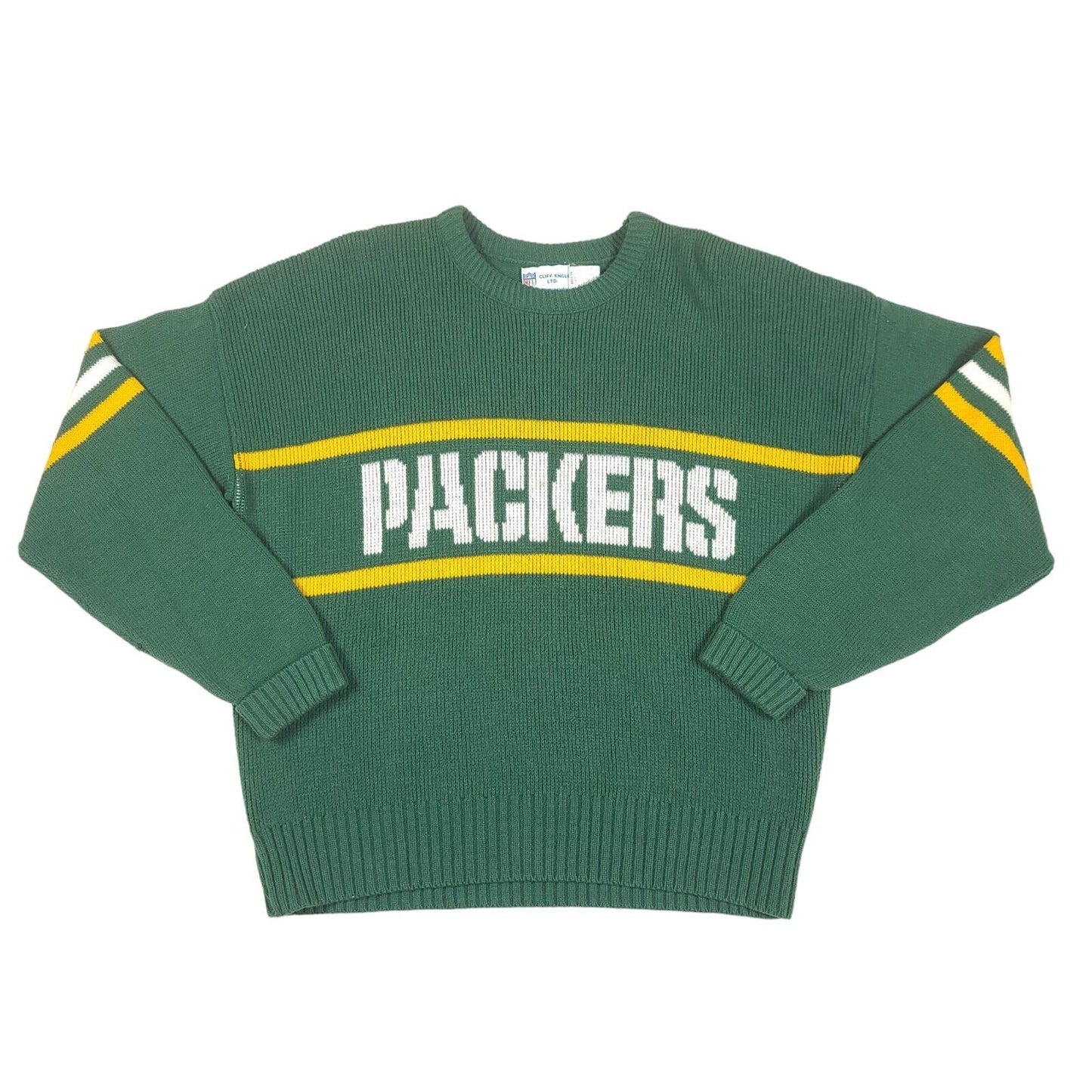 Green Bay Packers Nfl Cliff Engle Wool Blend Knit Sweater
