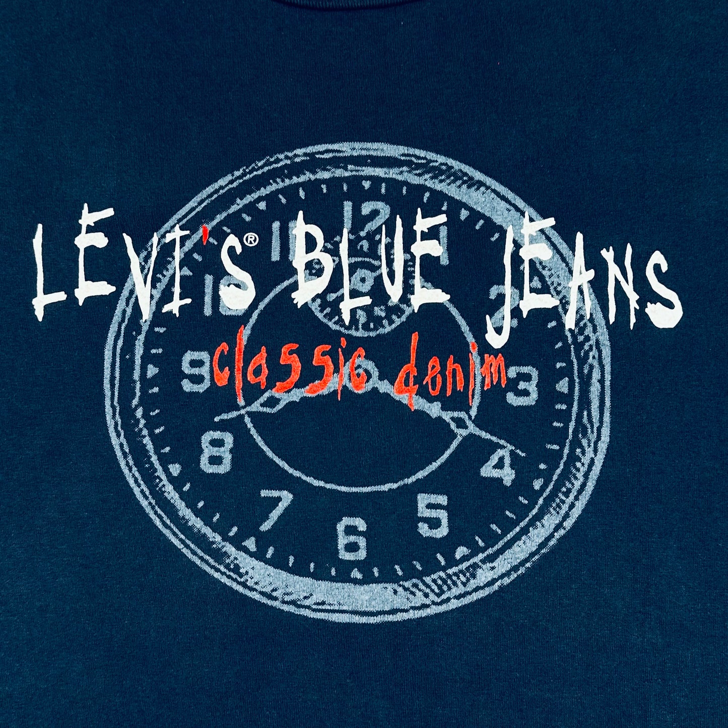 Levi'S Blue Jeans It'S Time Navy Blue Tee