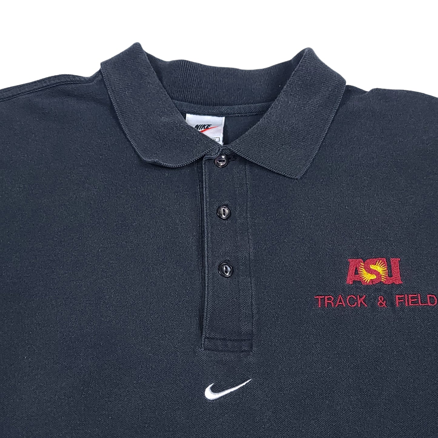 Nike Arizona State University Black Middle Swoosh Polo