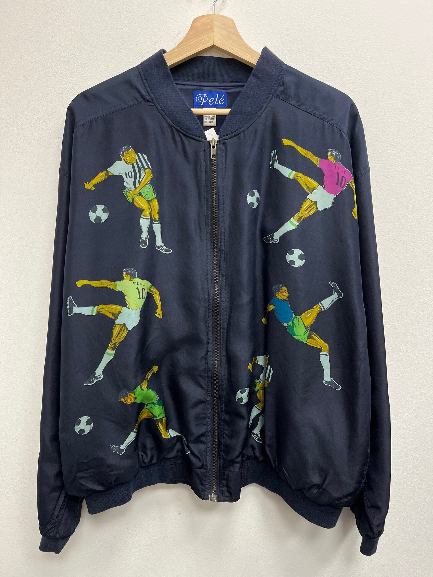 Vintage 1990’s Pele Soccer Light Silk Jacket