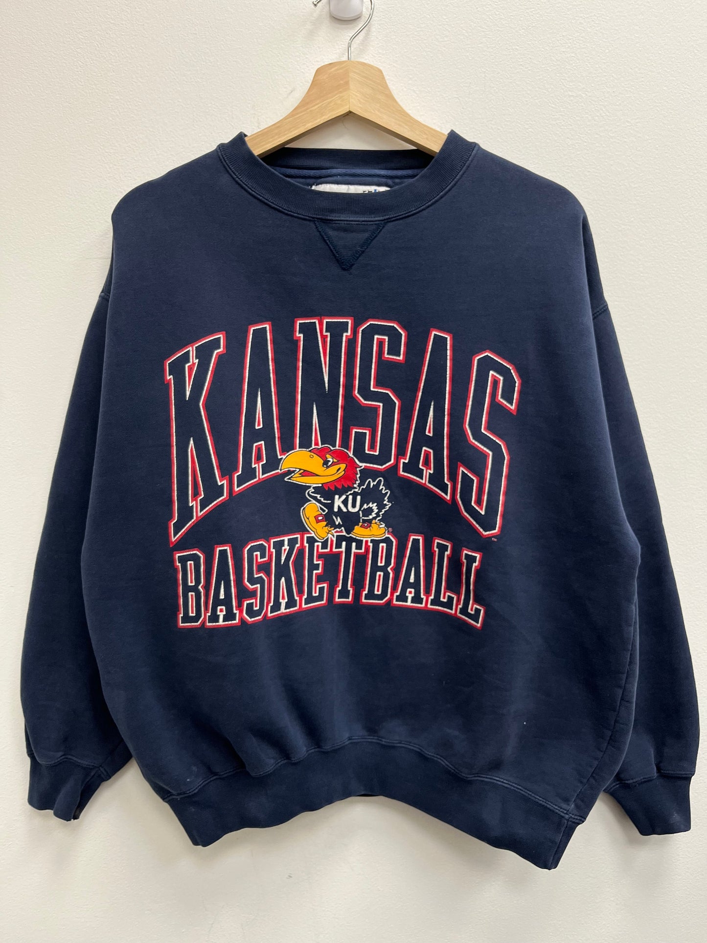 Vintage 1990’s Kansas Basketball Thrashed Crewneck