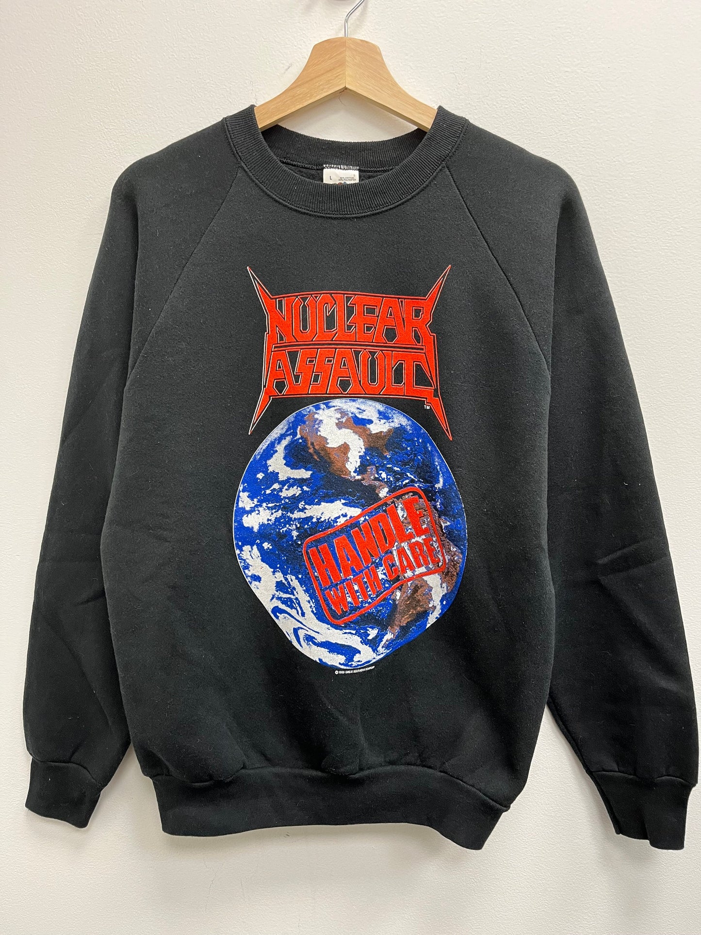 Vintage 1980’s Nuclear Assault Handle With Care Crewneck