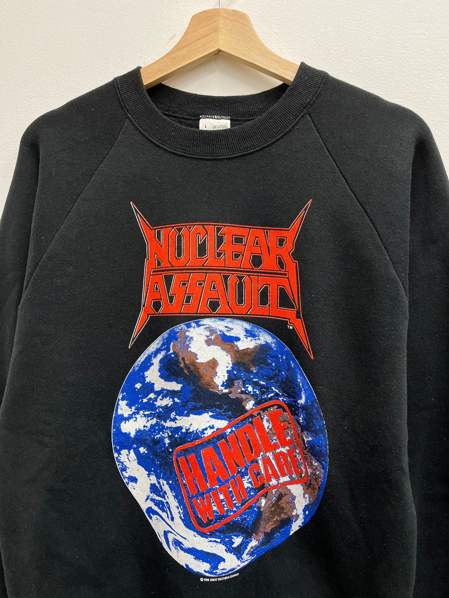 Vintage 1980’s Nuclear Assault Handle With Care Crewneck